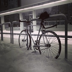 Fuckyeah! #miskolc #hlmc #hueless #bike #snow #fun