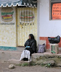 Woman - Mujer en la puerta; San Pedro y San Pablo Ayutla, Región Mixes, Oaxaca, Mexico