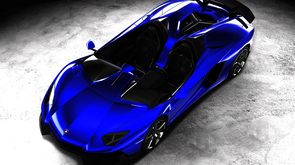Lamborghini-Aventador-J-hd-wallpaper blue | NachiCool | Flickr