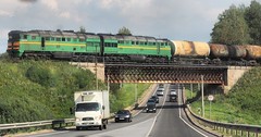 Truss bridge Zubcov - Rzev RZD 2TE116-1217