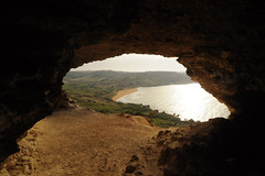 Cave above Ramla Bay