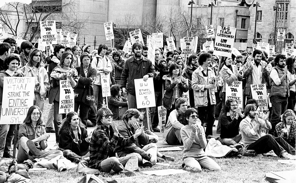 TAA在八○年代的抗爭行動。（照片來源：維基百科）