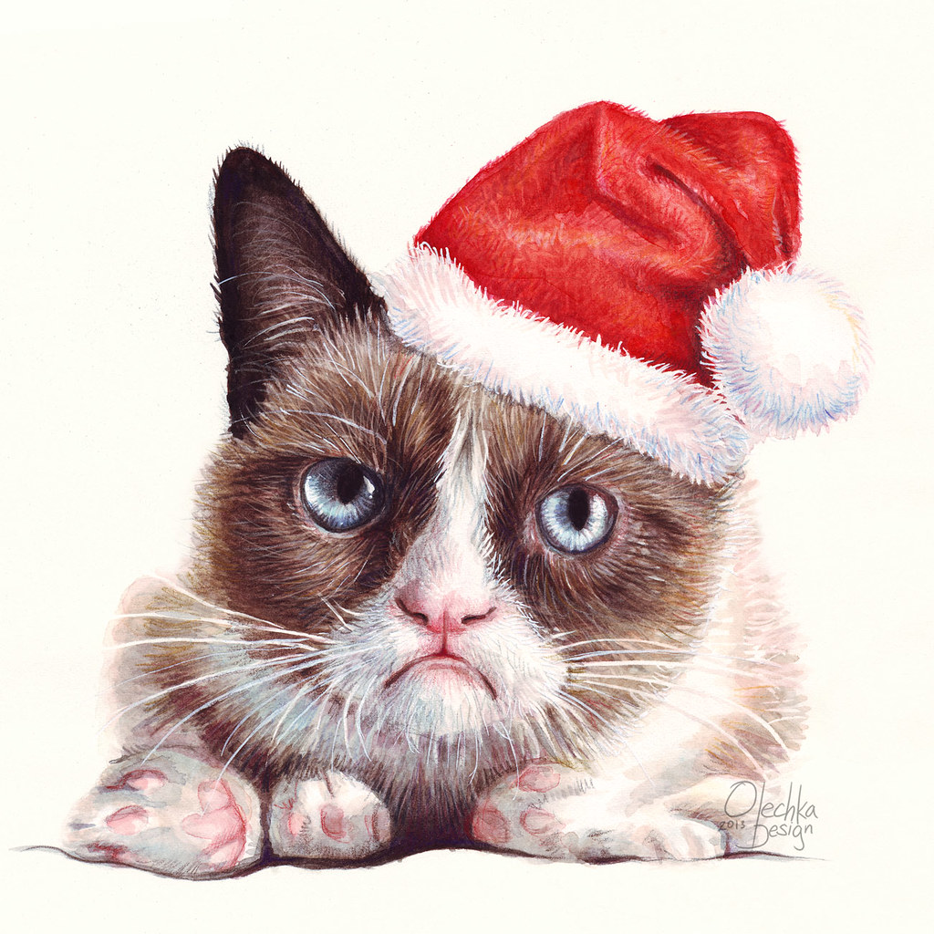 Grumpy Cat as Grumpy Santa | "I was Santa once. It was horri… | Flickr