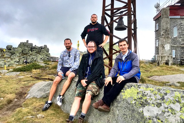 Team Ragnarson on Cherni Vrah summit, Vitosha mountains