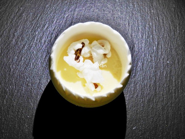 Omotenashi - Sweet Corn Mousse With Popcorn
