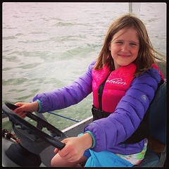 @clairemarilee driving the pontoon on Lake Pymatumning #pasummer13