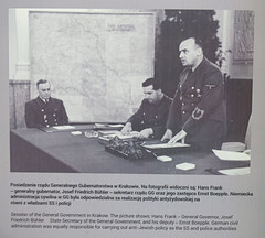 Sobibor, info board, Hans Frank