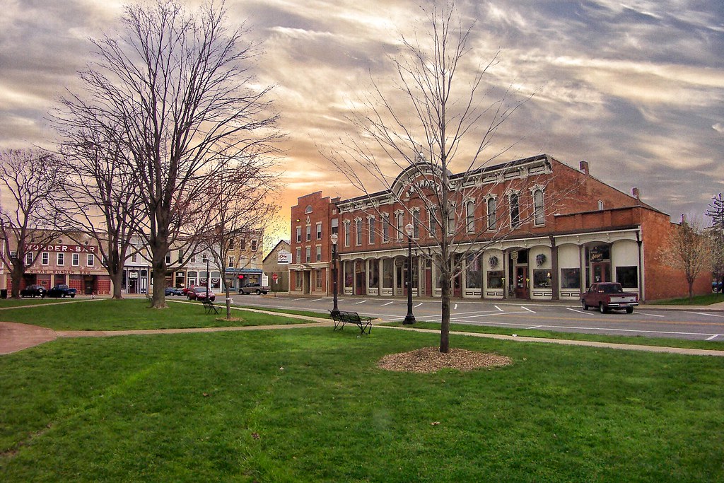 Milan Ohio Public Square Historic District Canal era C… Flickr