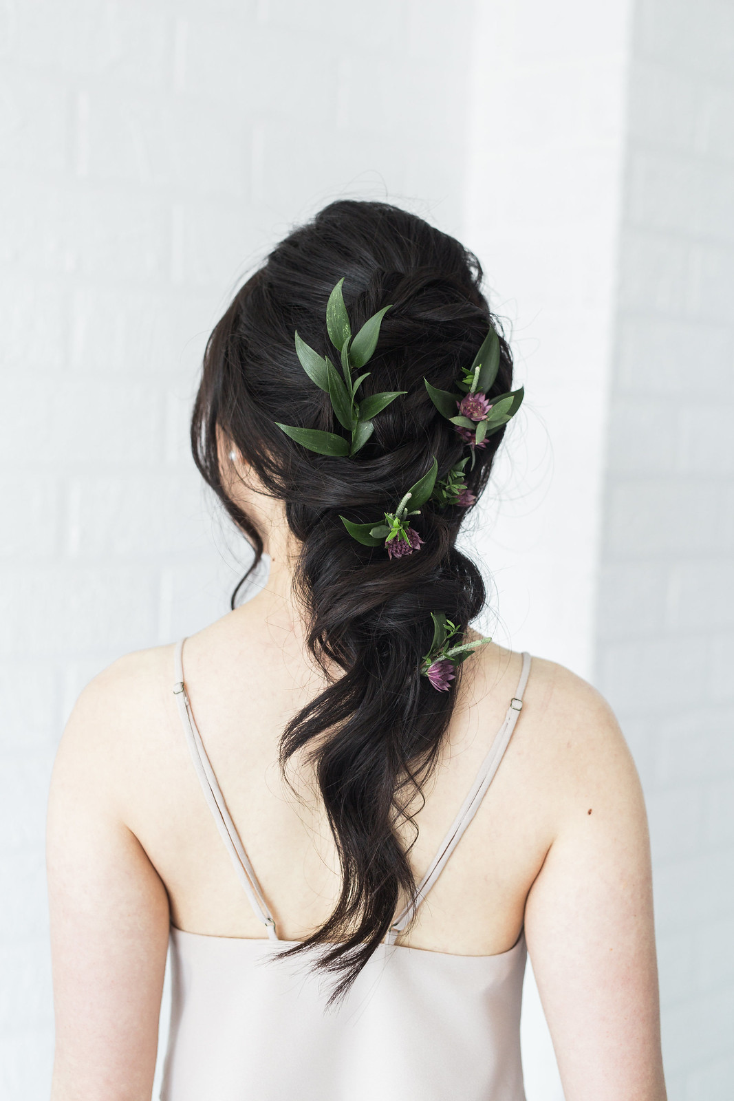 flowers in hair wedding