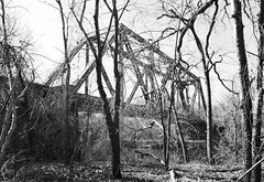 Abandoned Through Truss Railroad Bridge over Neches River, Cuney, Texas 1502131123abw