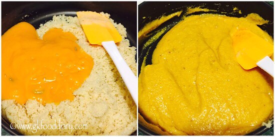 Mango Semolina Cake Recipe for Toddlers and Kids