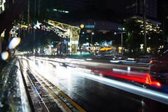 Light Trails on Orchard Road