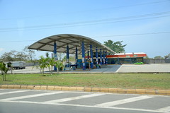 Gas station along highway to Monteverde in Costa Rica 3-24-14