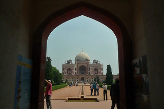 Delhi - Humayuns Tomb gate frame