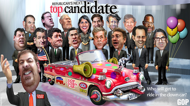 Republican's Next Top Candidate 2016, Who will ride in the Clown Car?