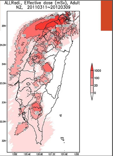 學者莊秉潔依台灣氣候條件模擬核災範圍