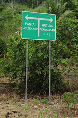 Directions to the border - West Papua