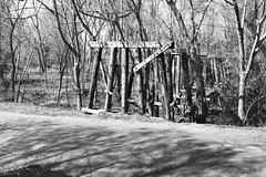 Abandoned Railroad Trestle over Jordan Creek & CR 3313, Cuney, Texas 1502131209abw