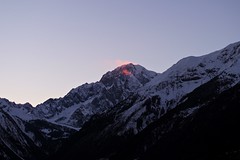Fire over Mont Blanc