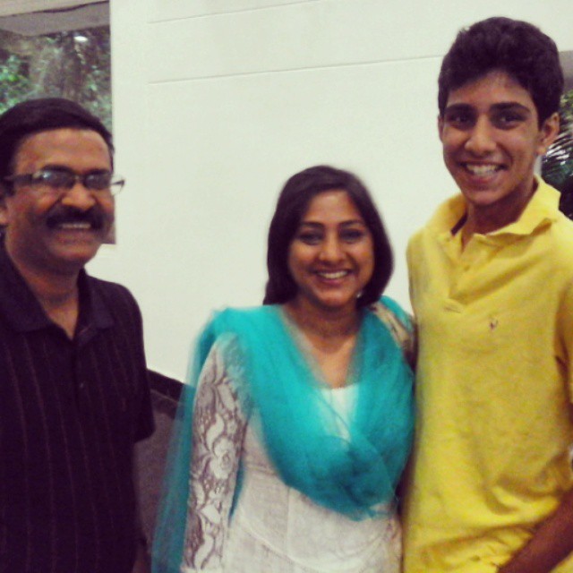 Rohini and Rishi (Jr. Raghuvaran) I insisted a click with ...