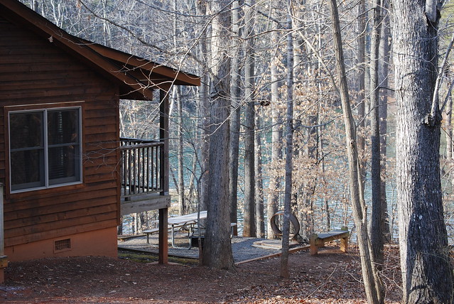 Cabin 9 is waterfront at Smith Mountain Lake State Park, Va