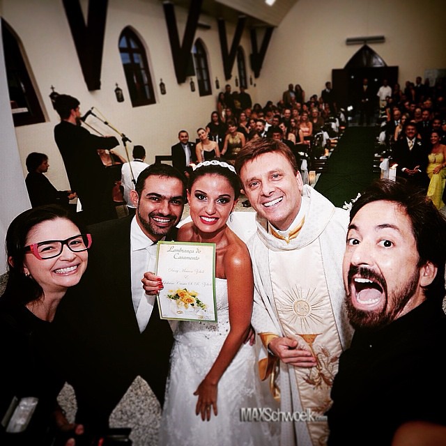 #Noivos do #dia!!! #casamento #DanyeGi #selfie #wedding
