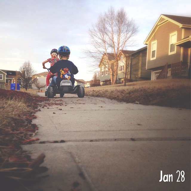 28 | 365 Play #cy365 #captureyour365 #play  70° in January in the Midwest...yes we will play outside.