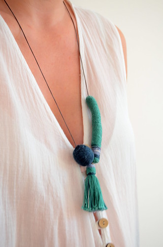 Lavender - Crochet necklace