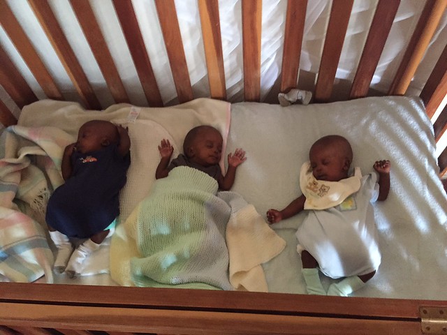 Fast asleep triplets