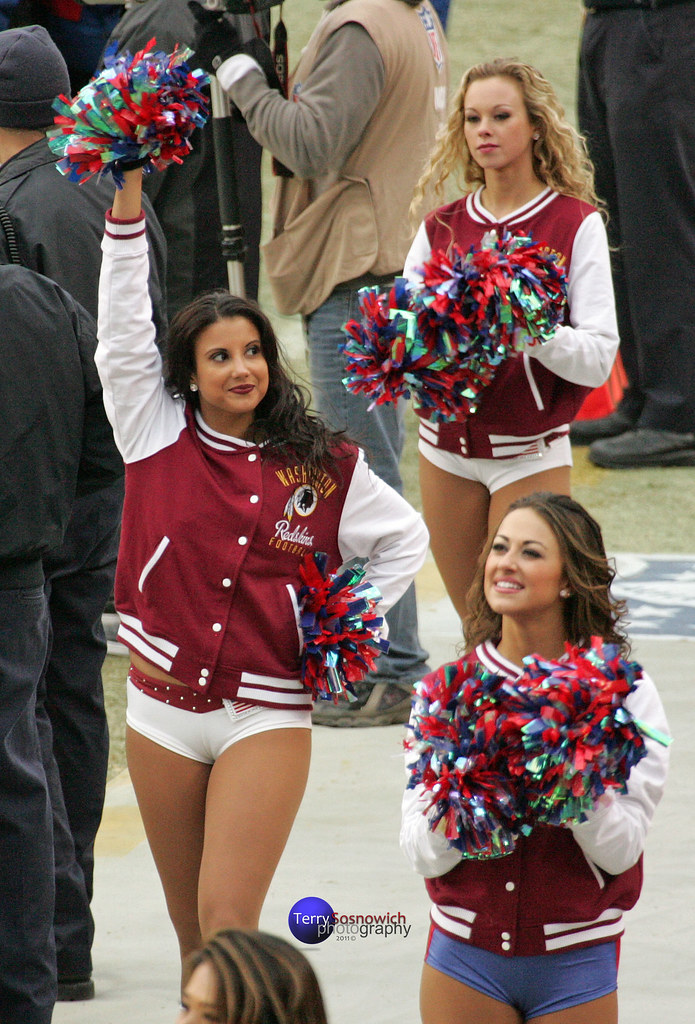 Redskinette Cheerleaders Maigan, Jade and Rachel K. | Flickr