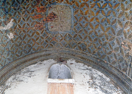 Painted Pattern on Ceiling of Ananda Temple in Bagan, Myanmar