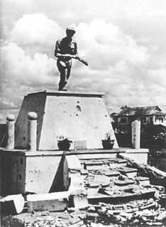 'He (Dr. Cao Phu Quoc) died instantly under the statue of the charging soldier'