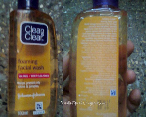 CLEAN AND CLEAR FOAMING FACE WASH