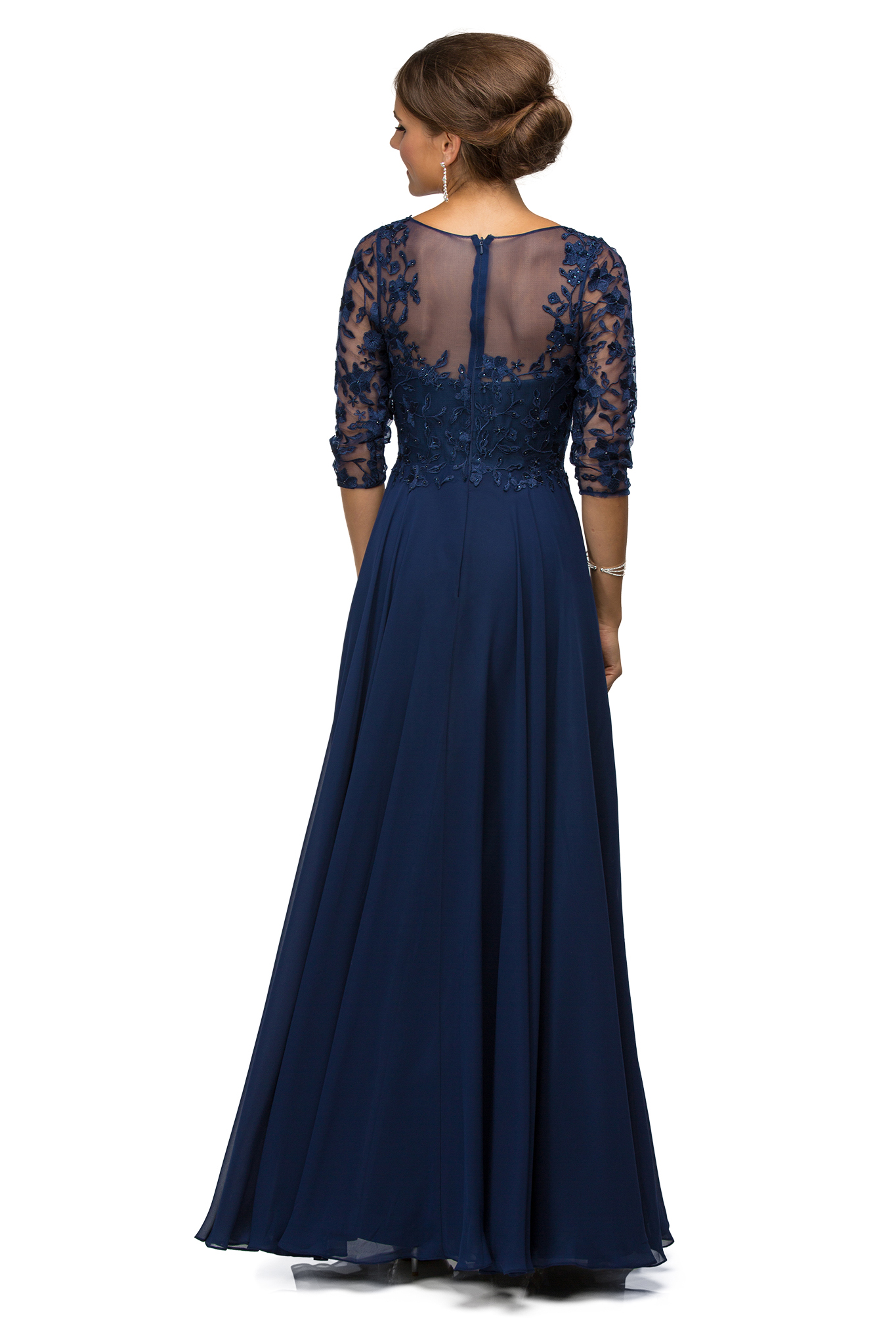 Simply Elegant Long Modest Mother of the Bride Dress Formal | eBay