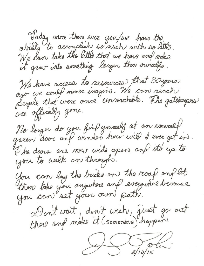 Personal Letter Format Handwritten