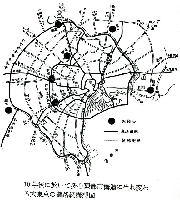 第三京浜と首都高速道路３号線が直結している路線図