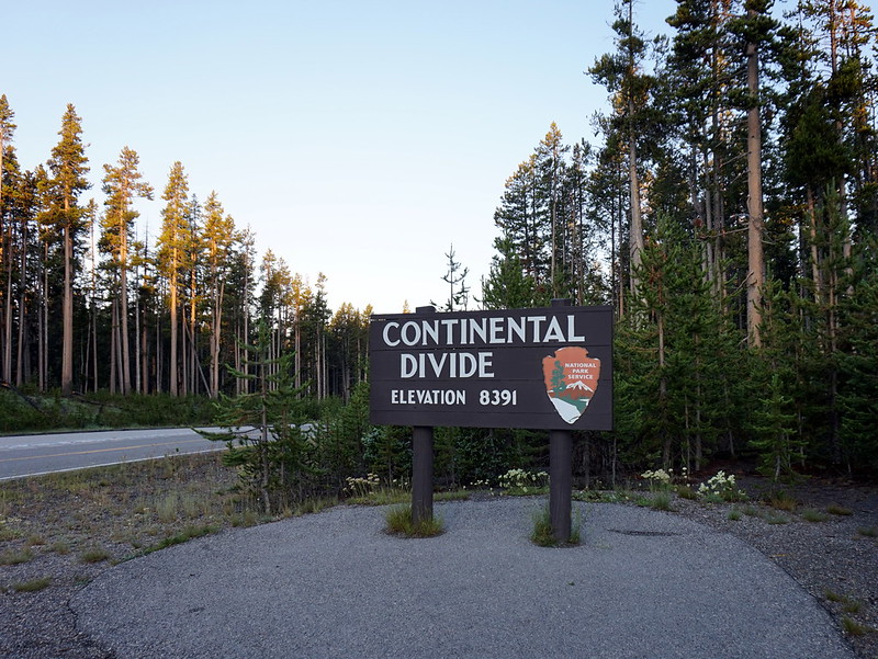 Continental Divide - Yellowstone Elevation 8391