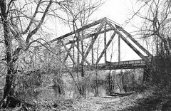 Abandoned Through Truss Railroad Bridge over Neches River, Cuney, Texas 1502131146abw