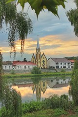 Evening by the river in Lugoj, Romania