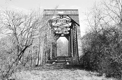 Abandoned Through Truss Railroad Bridge over Neches River, Cuney, Texas 1502131147abw
