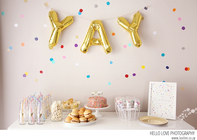 See my Gender reveal Confetti party - 5 girl party themes