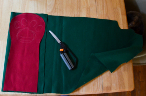 Step 2: Cut Arm Fabric (2) and Lining (2)