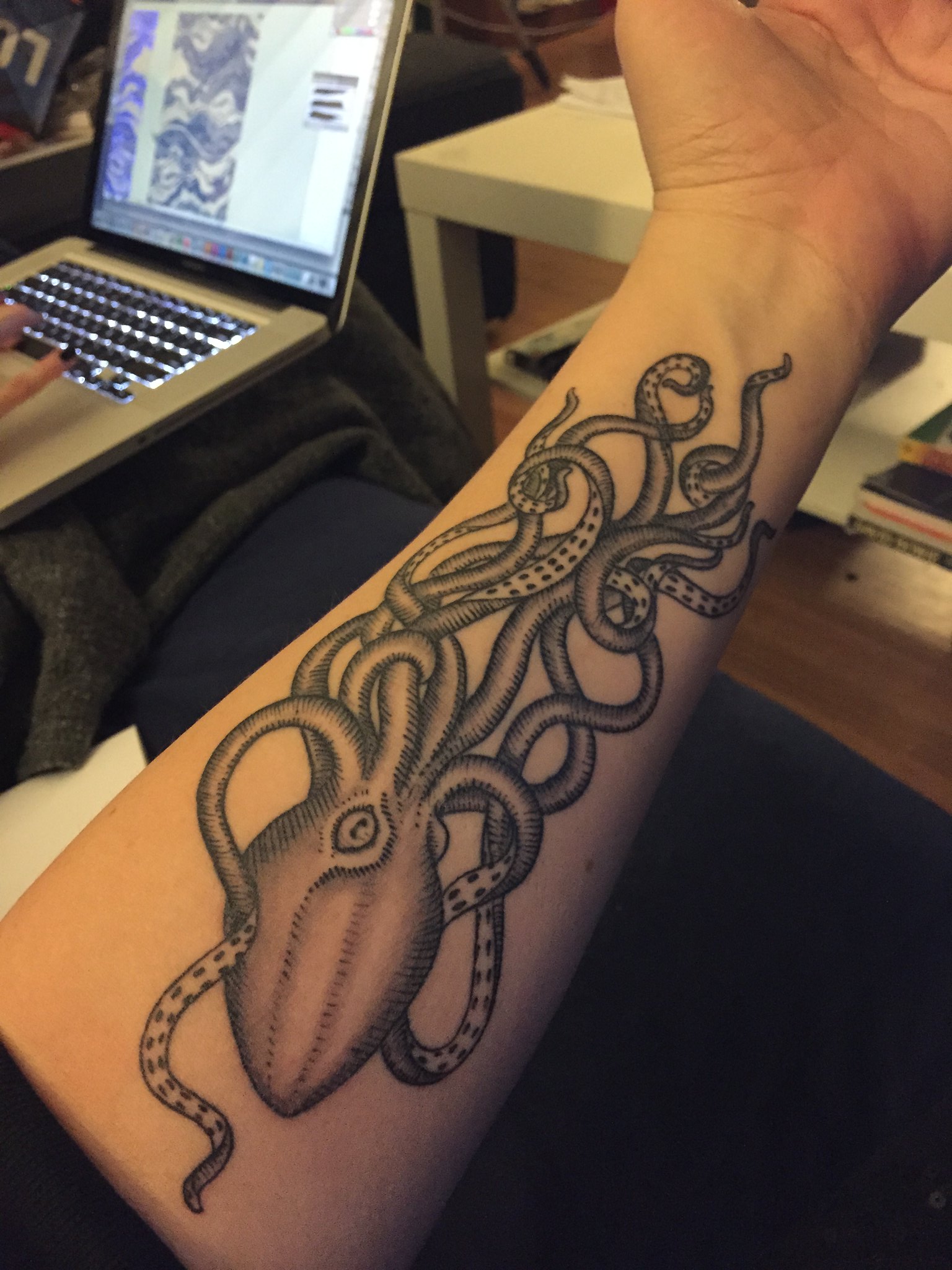 virginia jones octopus tattoo by amy nicoletto