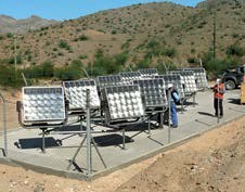 Planta de generación energía solar