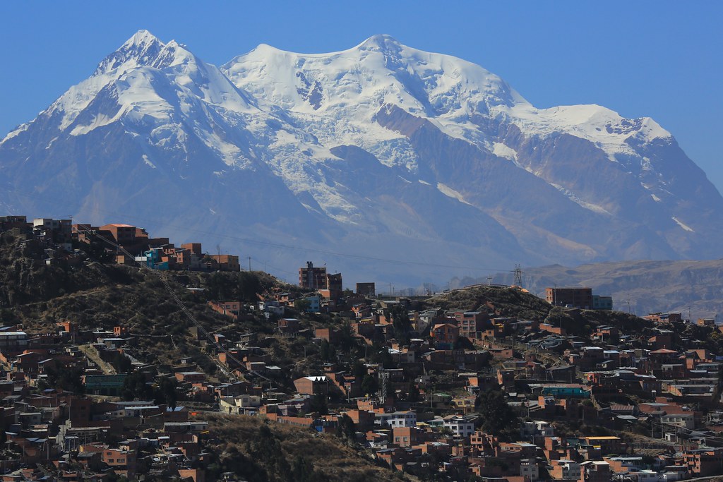 Illimani Guardian Mountain La Paz Bolivia South America