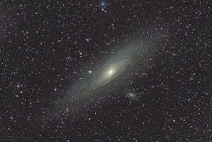 Andromeda Galaxy (M31) and satellites (M32, M110)