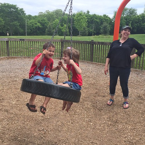 1:00pm // feeling incredibly nauseous watching them spin on the tire swing. 😷 #itssimplytuesday #aedayinthelife