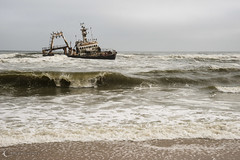 Shipwreck off the Skeleton Coast