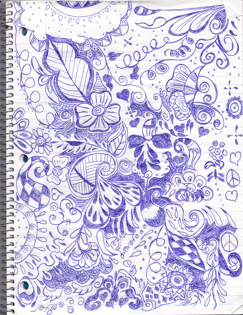 Ball Point Pen Doodles Spiral Lined Notebook Flickr