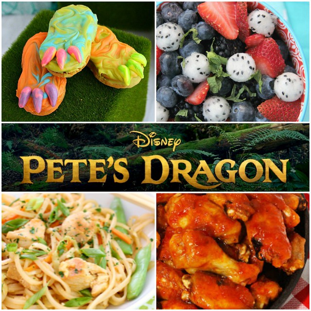 Pete's Dragon recipes collage.